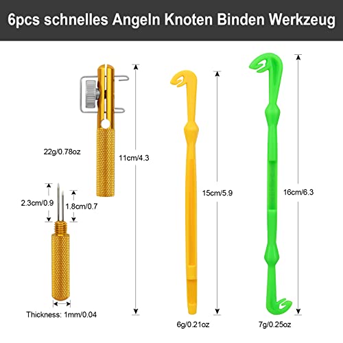 Foto von Realure 6 Stück Knotenbinder Angeln Hakenbindegerät