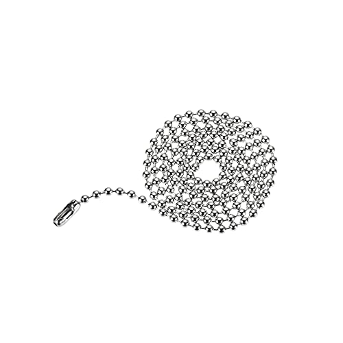 Image of uxcell Pull Chain Extension 2.13 Ft Stainless Steel 3.0mm Beaded for Light Fan 4pcs