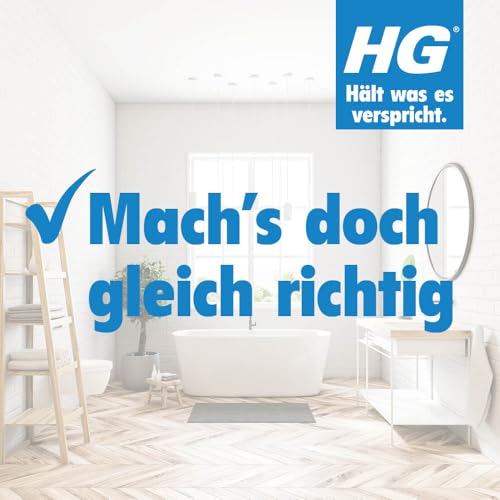 HG Kalkentferner-Schaumspray Super Stark, effektiver Kalkentferner für Armaturen, Toiletten, Duschköpfe, Chrom, Badewannen & Duschwände - 500 ml