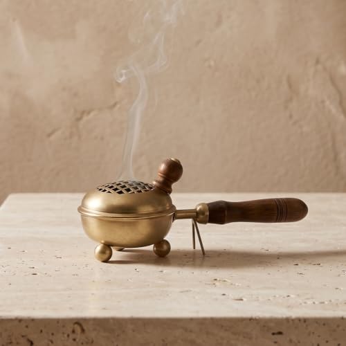 Image of Stylish Metal Dhoop Holder Incense Burner Loban Dani Dhoop Dani Aarti Metal Loban Dhoop Dani /Dhoop Dani Stand Burner for Home Office Temple Puja.