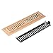 Homewell Red Oak Wood Floor Register, Drop in Vent Cover with Damper, 2x12 Inch, Unfinished