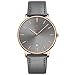 aswan watch Flache Damen Analog Quarz Armbanduhr mit Lederarmband, Datum, 2 Zeiger, 39 mm Gehäusegröße Watch mit günstig Kaufen-aswan watch Flache Damen Analog Quarz Armbanduhr mit Lederarmband, Datum, 2 Zeiger, 39 mm Gehäusegröße
