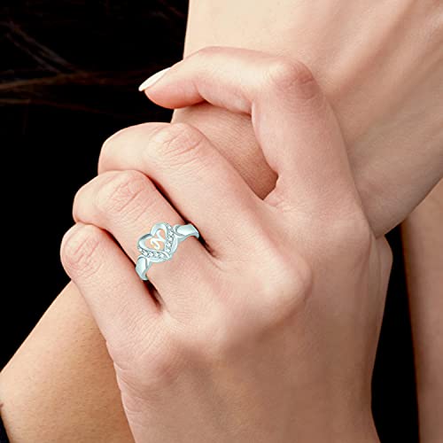 MEENAZ CZ Valentine American diamond Adjustable I Love You Heart Initial Letter Name Alphabet N Ring Silver propose AD Finger Rings for girls women Couple girlfriend King Queen Gf BF lovers ladies 2 4117SlD8a8L. SL500