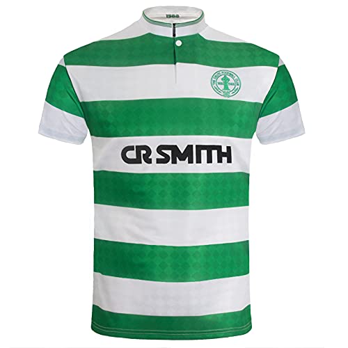 Celtic FC - Camiseta para Hombre de la Temporada 1988 - Producto Oficial Retro - Primera/Segunda equipación - Verde - S