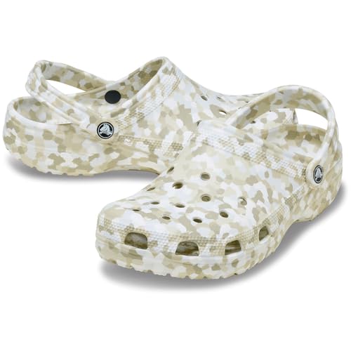 Image of Crocs Womens Classic Marbled Tie-dye Clogs
