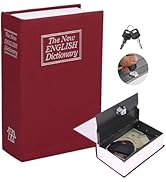 Book Safe With Key, ALLOMN Dictionary Hidden Safe, Portable Safe, Book Safe Lock Box Perfect for ...