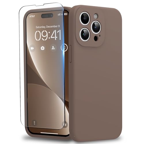 Coque iPhone 15 Pro Max silicone liquide protection caméra anti-rayure choc