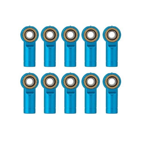 Accesorio Modelos RC Para Axial Para SCX10 D90 1/10 10 Piezas M3 Barra De Enlace Extremo Rótula RC Crawler Modelo De Coche Actualización Piezas De Bricolaje Accesorios Modificados(Blue)