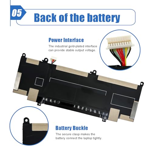 Image of RR04XL Laptop Battery Compatible with HP Spectre X360 13-AW 13-AW0000 | 15.4V 60.76Wh 3744mAh, Replacement for HP Spectre X360 13-AW0023DX 13-AW0002NI 13-AW2510NZ, RR04060XL HSTNN-DB9K L60213-2C1