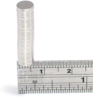 Spider Magnetics Magnets 6x0.5 mm Neodymium Disc small thin round craft disk 6mm dia x 0.5mm (10)