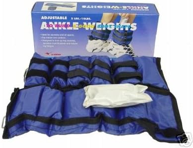 Ader Sporting Goods Ankle Wrist Weights- 6 lb/Pair Adjustable