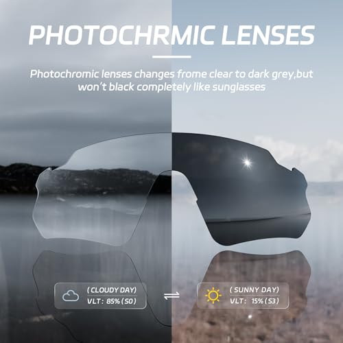 Image of Cycling Glasses, TR90 Unbreakable Frame Polarized Anti-UV400 Sports Sunglasses
