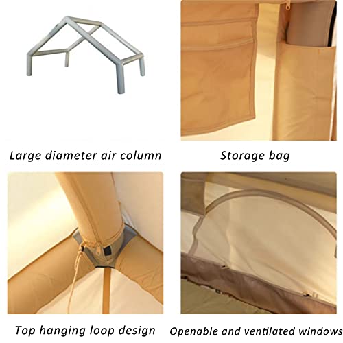 Carpa Inflable para Camping 3-5 Personas Waterproof Fácil Montaje miniatura 3