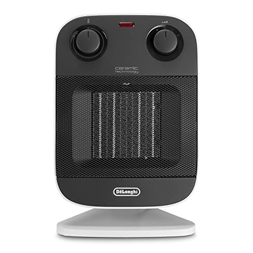 DeLonghi Bend Line HFX60C20 - Termoventilatore, Nero/Grigio