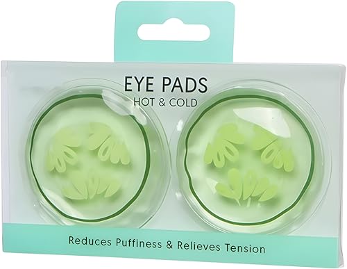 Cucumber Hot & Cold Eye Pads – Gel Eye Masks for Puffiness, Dark ...