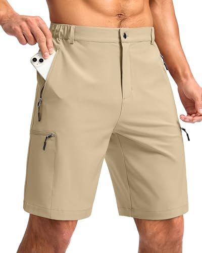 Image of G Gradual Men's Hiking Cargo Shorts 9 inch Quick Dry Lightweight with 4 Pockets