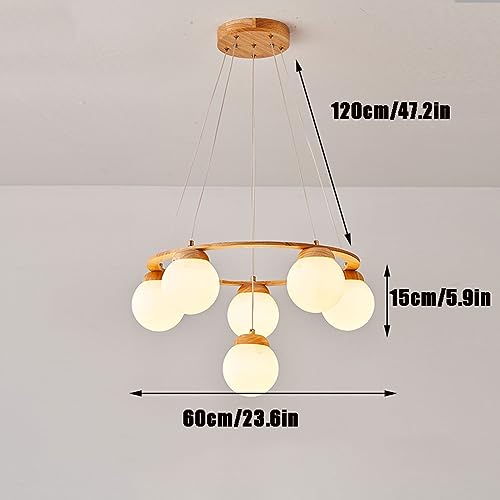 Suspension araignée rustique à 7 lampes pour un éclairage de salon chaleureux