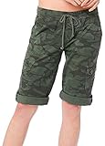 UNIONBAY Women's Convertible Light Weight Stretch Short from Long to midi Length, Green, Medium