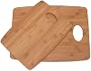Tablas de Cortar Delgadas de Bambú Lipper International con Agujero Ovalado en el Centro, Set de 2 Tablas, 9" x 12" y 11-1/2" x 15" 2