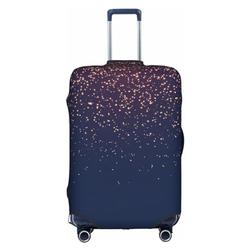 Housse de bagage imprimé ciel étoilé blanc et bleu pour repérer sa valise en soute