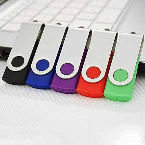 Image of KOOTION 5color 4GB USB Flash Drive 5pcs Flash drive in Pack USB 2.0 5 colors Black Blue Green Purple Red