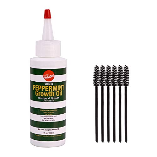 VIRGIN ORGANIC Virgin Growth Oil Healing & Growth Fromula 4oz (Peppermint)