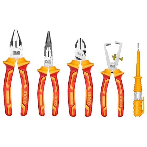 INGCO 5-Piece VDE Insulated Plier Set Cover