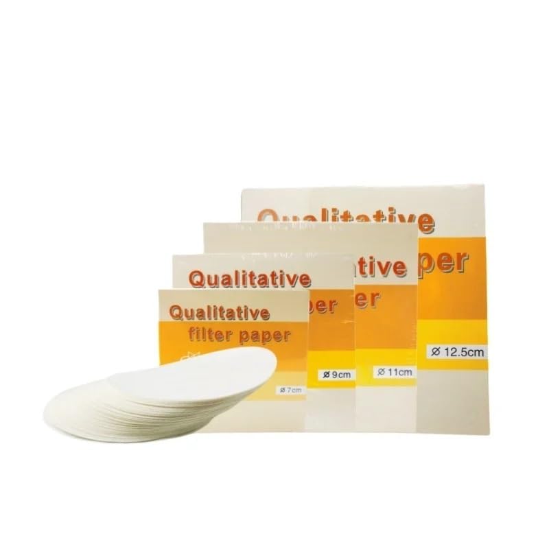 Papel de filtro cualitativo circular - Disponible en diámetros de 7 cm, 9 cm, 11 cm y 12,5 cm - Paquete de 100 círculos(11cm 101)