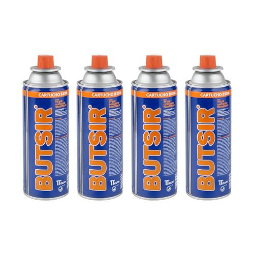 Pack De 4 Cartuchos De Gas Butsir Para Hornillos