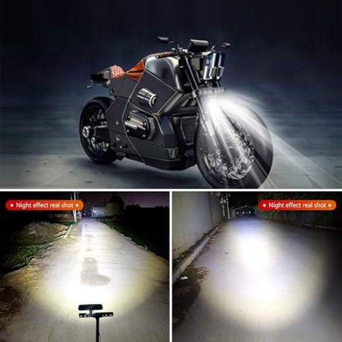 Feu phare de moto avec accessoires d'éclairage haute luminosité - 4