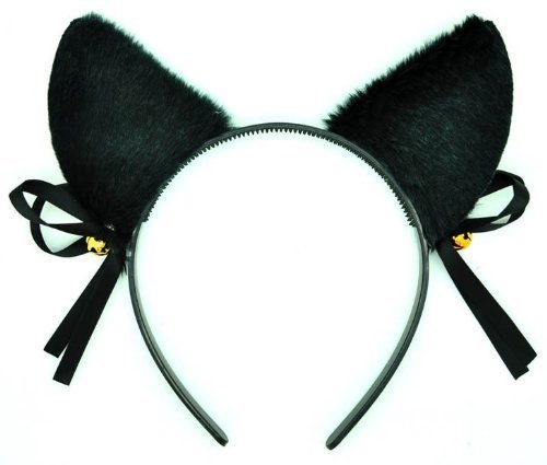 Onwon Fashion Adorable Jingle Bells Cat Ear Headband For Women/kids,Black
