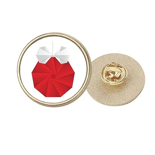 Broche en métal doré mas Origa avec décoration ronde M pour personnalisation de vêtement