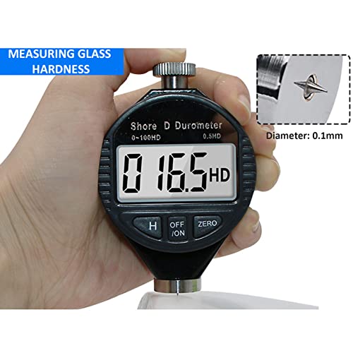 Duromètre Shore D numérique portable 0-100 HD pour mesure d'objets durs