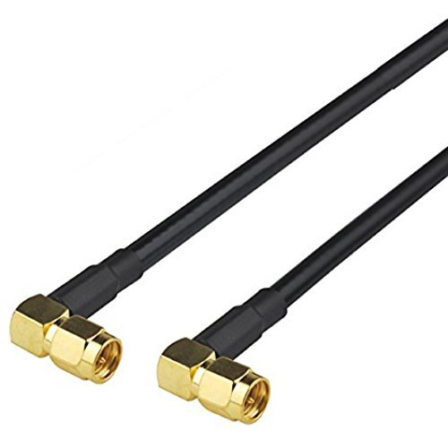 1ft 30cm Rf Wire Coaxial Cable Connector SMA Male Right Angle to SMA Male Right Angle Assembly Pigtail Extension RG58 Ships from USA