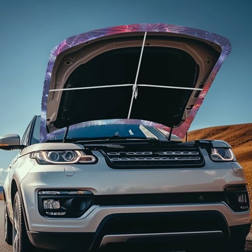 Image of Flame Eagle American Car Hood Cover Polyester Elastic Fabrics Can be Washed Suitable for SUV Trucks Universal for Cars