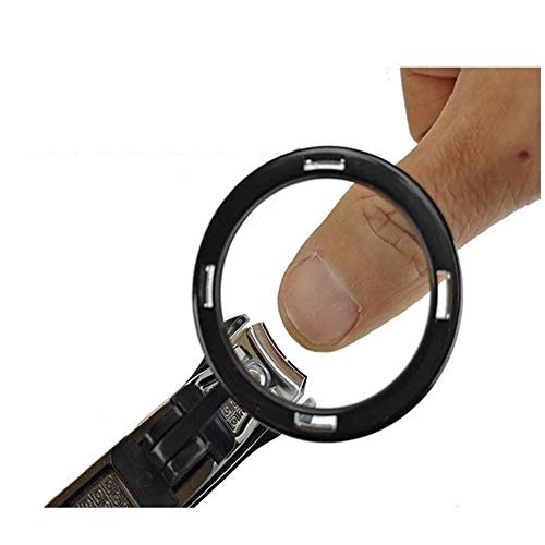 NATWEE Mini Loupe De Poche Portable Haute Définition Pince À Ongles Couteau À Ongles Anti Clip Ciseaux De Sécurité De La Viande Cartes Artisanat Loupe Noir It's So Kind of You