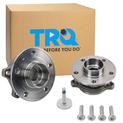Image of TRQ 2 Piece Wheel Bearing & Hub Assembly Set Compatible with 2019 Volvo S60 2017-2019 S90 V60 2018-2019 V90 V90 Cross Country XC60 2016-2019 XC90