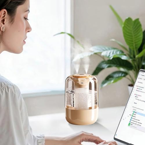 Humidificador Ultrasónico - Con Luz Nocturna Y Silencio - Humidificador Para Bebés Silencioso Ultrasónico Vaporizador De Aire - Para Sala Dormitorio Grande Guardería Bebé Oficina Casa Apartamento - imagen 9