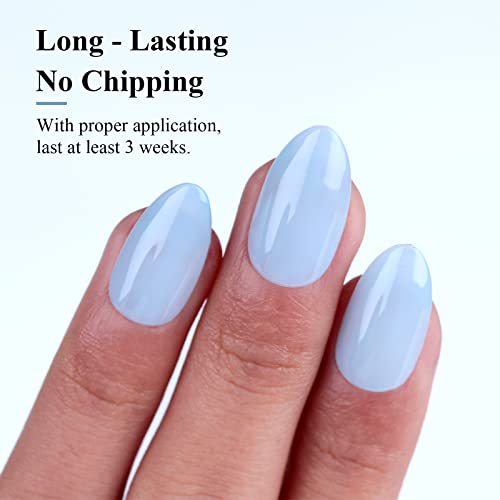 Gel de uñas color azul claro 0.5 Fl Oz IMT-E8-LBJ miniatura 4