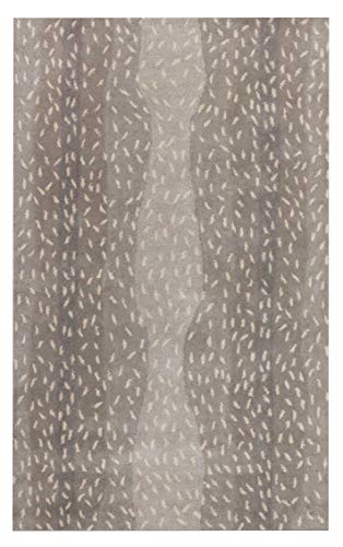 Antelope Cheetah Gray Contemporary Persian Oriental Woolen Area Rugs (3'x5')