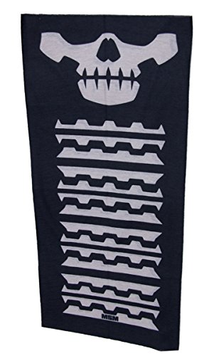 Milspec Monkey MSM SKULL FACE Mask Multi Wrap Head Gear - Urban Black