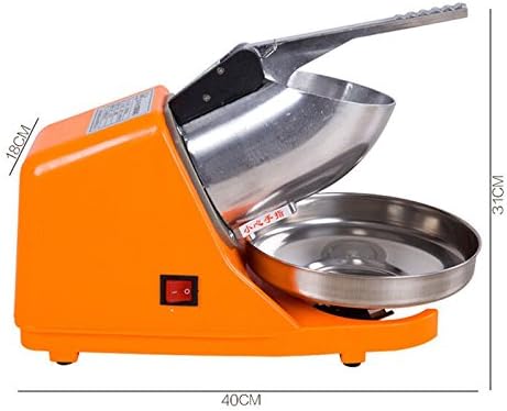 TOPCHANCES Electric Ice Crusher, Ice Shaver Machine, Snow Cone Maker, Shaved Ice Machine, 143lbs 300W 220V