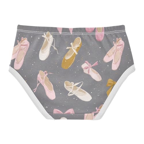 Wusikd Ballerina Shoes Girls' Underwear Cotton Girls Briefs Soft Toddler Underwear 2T2