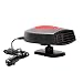 Ferryone Portable Car Heater,Auto Heater Fan,Car Defogger, Fast Heating Quickly Defrosts Defogger 12V 150W Auto Ceramic Heater Fan 3-Outlet Plug in Cig Lighter (Red)