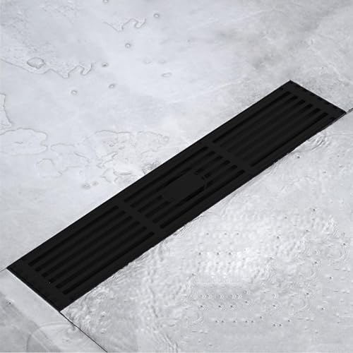 Drain de Plancher linéaire, Odeur d'odeur en Acier Inoxydable Premium 304 Blogage de Drainage Haute capacité Conception Invisible pour Douche de Salle de Bain Facile à Nettoyer la (30CM) – vue 6