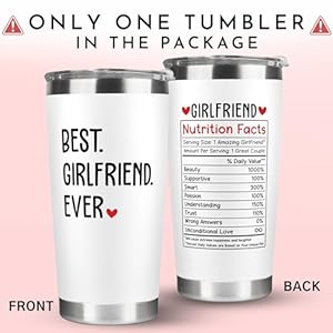 Gifts for Girlfriend - Gift Ideas for Her - Girlfriend Gifts for Women, Couple - Anniversary, Birthday, Valentines Gift Ideas - Romantic Love for Her- 20 Oz Stainless Steel Tumbler Gifts for Girlfriend Gift Ideas for Her Girlfriend Gifts for Women Couple Anniversary Birthday Valentines Gift Ideas Romantic Love for Her 20 Oz Stainless Steel Tumbler