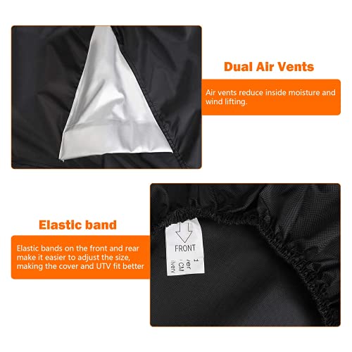 Neverland Utv Cover,300D Heavy Duty Oxford Material Side By Side Covers For Polaris Rzr Yamaha Rhino Can-Am Defender Honda Pioneer Kawasaki Mule Teryx 2-3 Passenger（Up To 125" L #TOP5