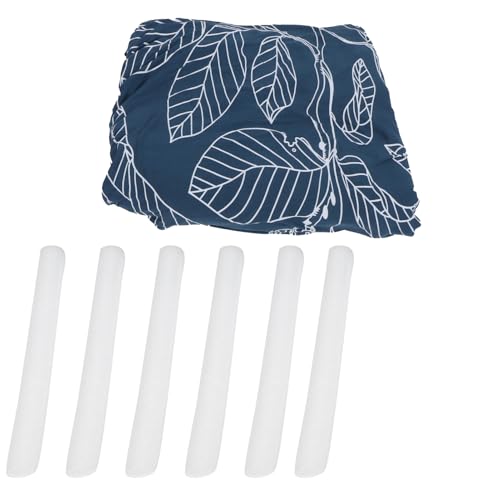 Housse de canapé extensible Cocoarm polyester protection lavable feuilles bleues