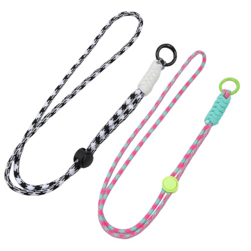 TEOZBLU 2 Pcs Lanyard Llaves, Cuerda Colgante Trenzada, Cuelga Llaves Cuello, Colgador Llaves Cuello, Cinta Cuello Llaves, Colgante Movil, Portatarjetas Colgante, Cordón De Cuello Para Llaves