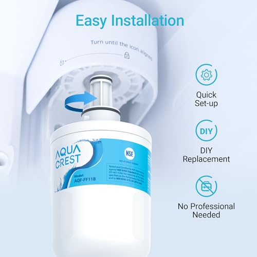 AQUACREST DA29-00003G Refrigerator Water Filter for Samsung DA29-00003G DA29-00003B DA29-00003A Aqua-Pure Plus HAFCU1 (3-Pack Package May Vary)